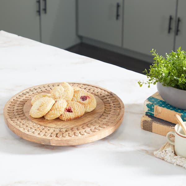 Brown Mango Wood Country Cottage Cake Stand