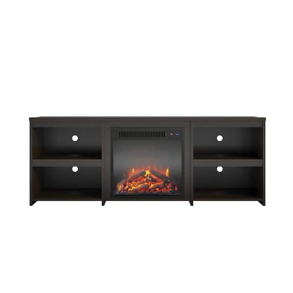 Ameriwood Home Norwood 58.1 in. Electric Fireplace TV Stand in Espresso