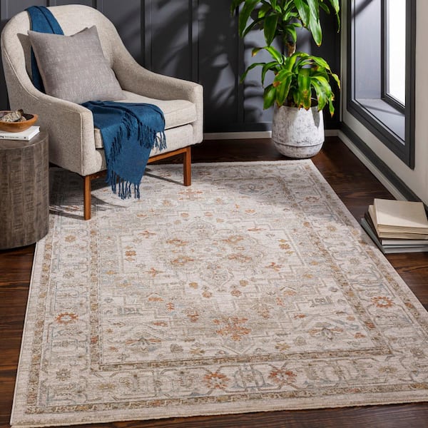 Shuri Cream 5 ft. Round Indoor Area Rug