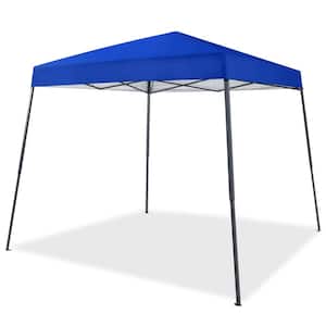 10 ft. x 10 ft. Pop-Up Outdoor Canopy Waterproof Sun Protection Shelter With Carrying Bag Sandbag Ropes Pegs