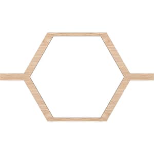 40-1/2 in. W x 23-3/8 in. H x-3/8 in. T Small Westmore Decorative Fretwork Wood Ceiling Panels, Red Oak