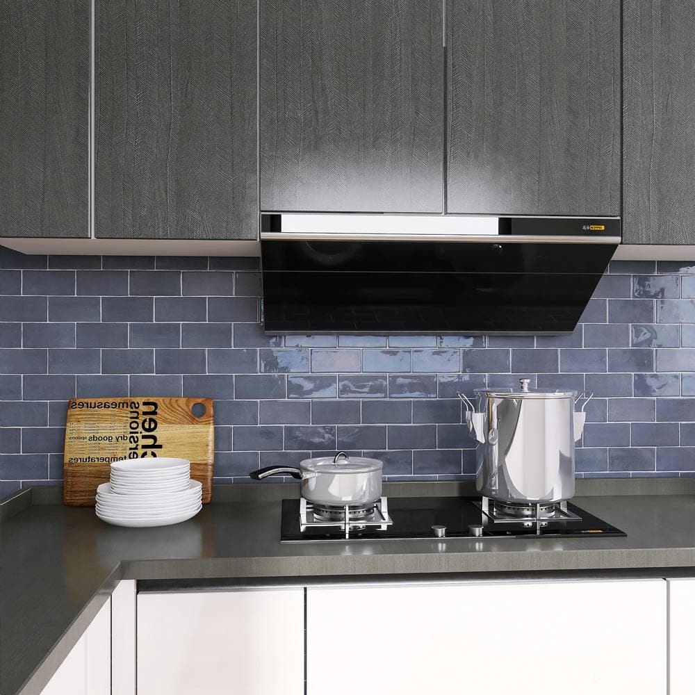 Deep Blue Glossy Ceramic Subway Wall Tile 3" x 6"