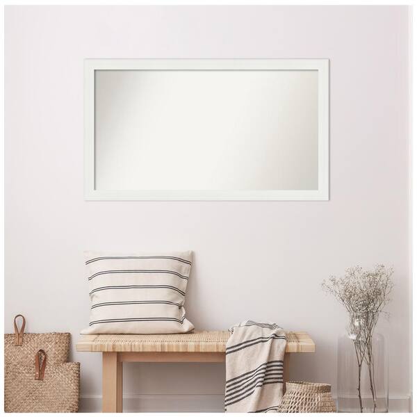Amanti Art Vanity White Narrow 47.5 in. x 27.5 in. Custom Non