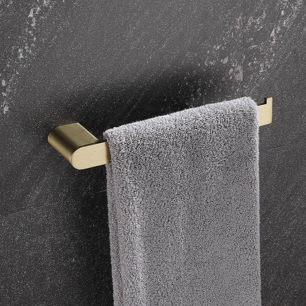 Brushed Gold 5-Piece Stainless Steel Bathroom Hardware Set