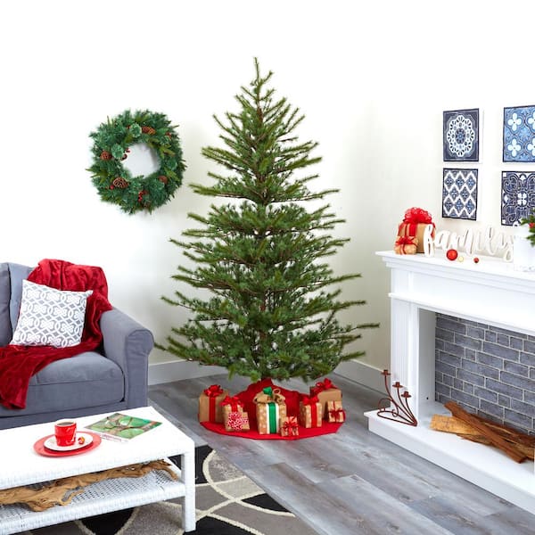 Nearly Natural 7 ft. Vancouver Mountain Pine Artificial Christmas