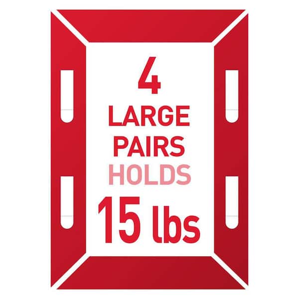 15 lb. Large Picture Hanging Strips, White, Damage Free Hanging, 12 Pairs
