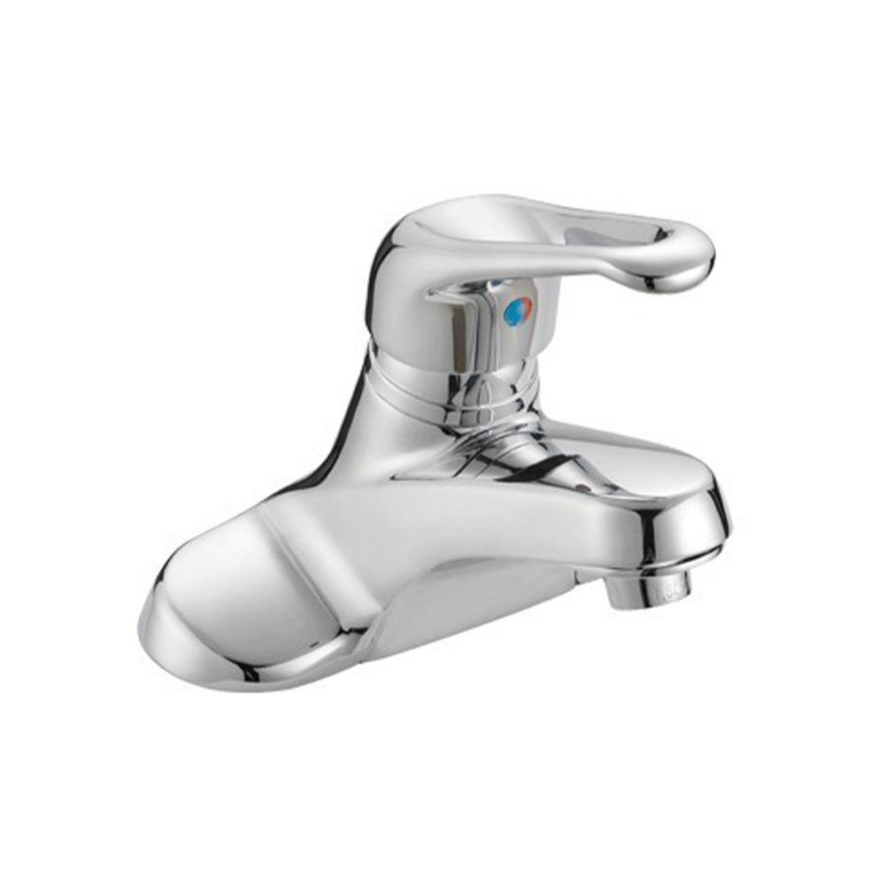 4 in Centerset Single-Handle Low-Arc Bathroom Faucet in Chrome
