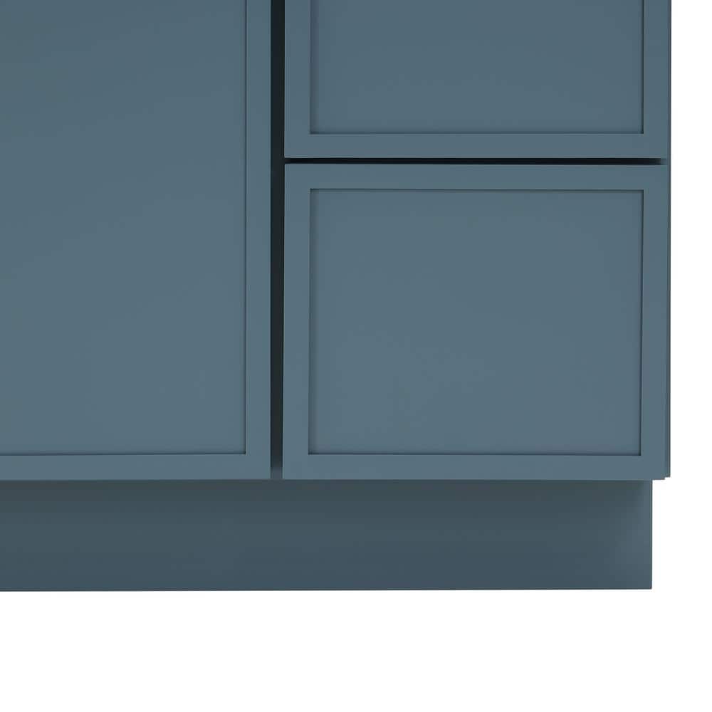 36" Sea Green Birch Plywood Freestanding Single Storage Cabinet
