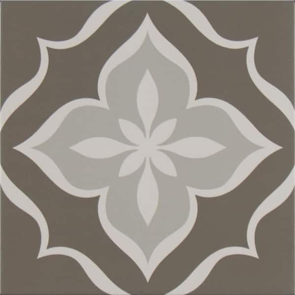 MSI Fleura Encaustic 8 in. x 8 in. Matte Porcelain Floor and Wall Tile (5.33 sq. ft./case)