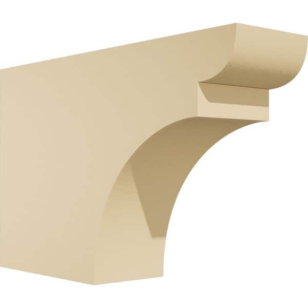 Ekena Millwork Standard Yorktown 4 in. W x 10 in. H x 16 in. D Signature Urethane Rafter Tail Outlooker