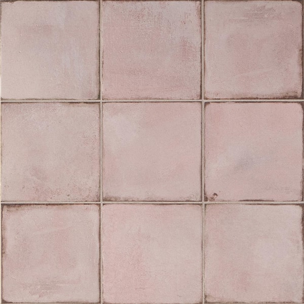 Ivy Hill Tile Santa Fe Rose 7.87 in. x 7.87 in. Matte Porcelain Floor and Wall Tile (10.32 sq. ft./Case)