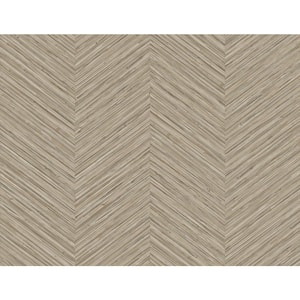 Apex Light Brown Weave Vinyl Non-Pasted Textured Repositionable Wallpaper