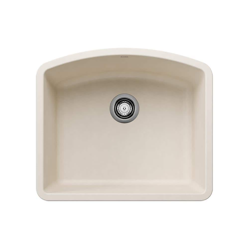 DIAMOND 24 in. Undermount Single Bowl Soft White Granite Composite Kitchen 