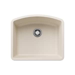 DIAMOND 24 in. Undermount Single Bowl Soft White Granite Composite Kitchen Sink