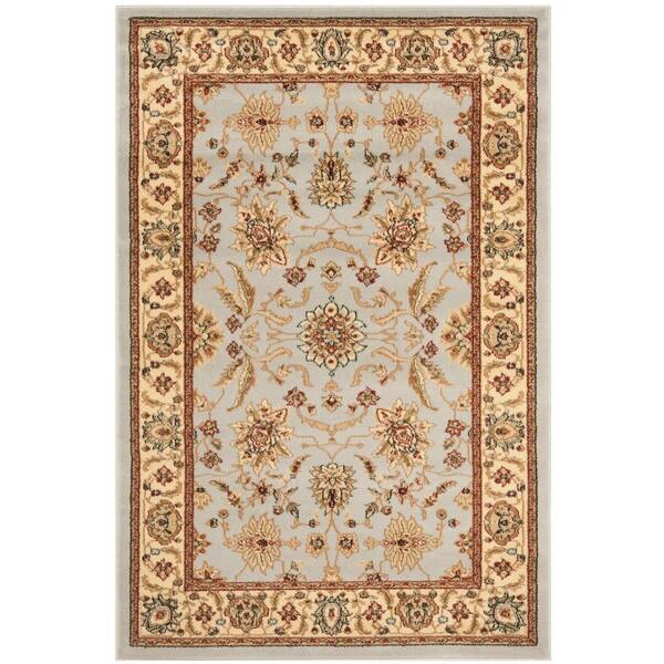SAFAVIEH Lyndhurst Gray/Beige 3 ft. x 5 ft. Geometric Floral Antique Area Rug