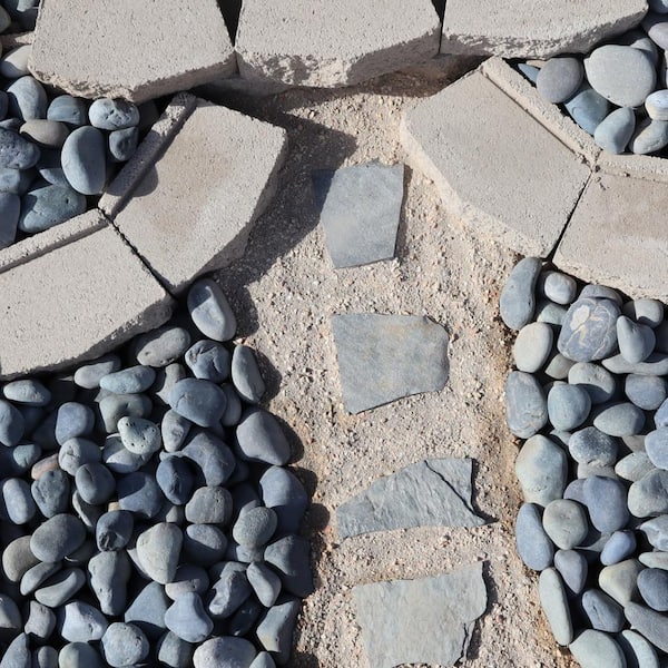 0.50 cu. ft. 40 lbs. 2 in. to 4 in. Large Black Mexican Beach Pebble