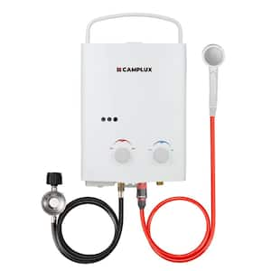 1.32 GPM Outdoor Portable Propane Tankless Water Heater with Showerhead / Gas Hose