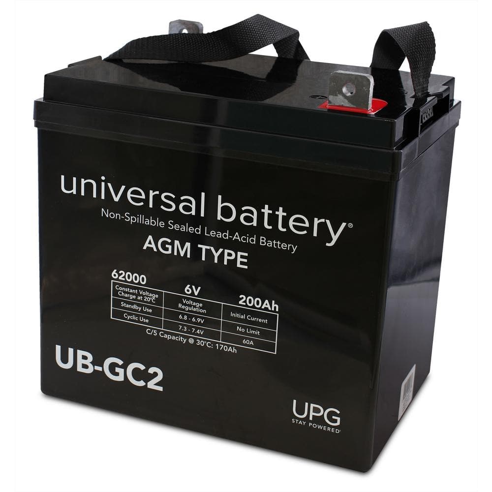 Upg Volt Ah L Terminal Sealed Lead Acid Sla Agm Rechargeable Battery Ub Gc Golf Cart