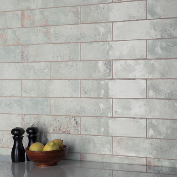 Merola Tile Biarritz Green 3 in. x 12 in. Ceramic Wall Tile (5.72