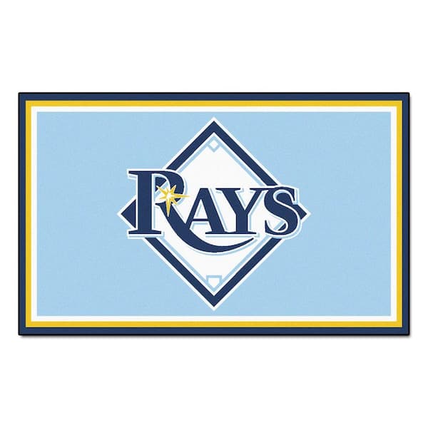 FANMATS Tampa Bay Rays 4 ft. x 6 ft. Area Rug 7087 - The Home Depot