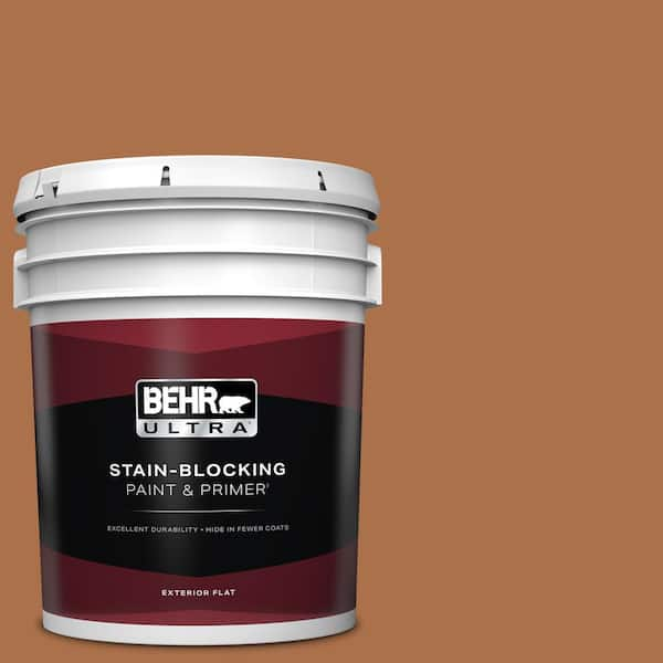 BEHR ULTRA 5 gal. #260D-7 Copper Mountain Flat Exterior Paint & Primer