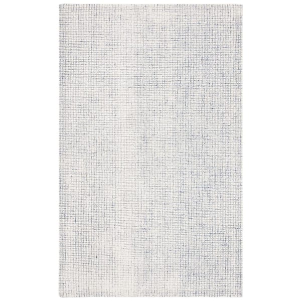 SAFAVIEH Abstract Ivory/Blue 5 ft. x 8 ft. Geometric Gradient Area Rug