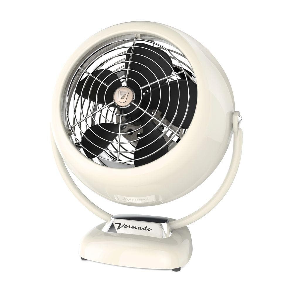 Vornado Vfan 12 in. Vintage Air Circulator Fan, Vintage White CR1-0061-75 -  The Home Depot