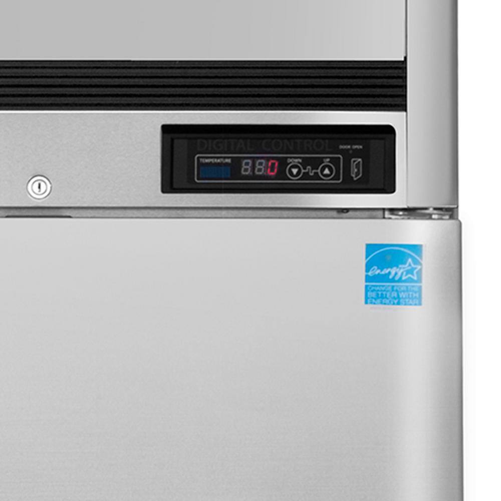 Maxx Cold 54" Stainless Steel Double Door Top Mount Freezer