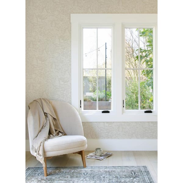 Alrick Forest Venture White Prepasted Non Woven Wallpaper
