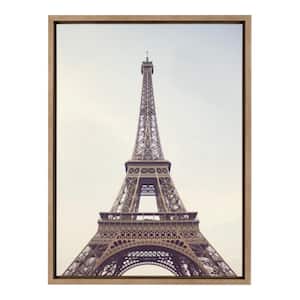 Sylvie The Eiffel Tower by Caroline Mint Framed Canvas City Art Print 18 in. x 24 in .