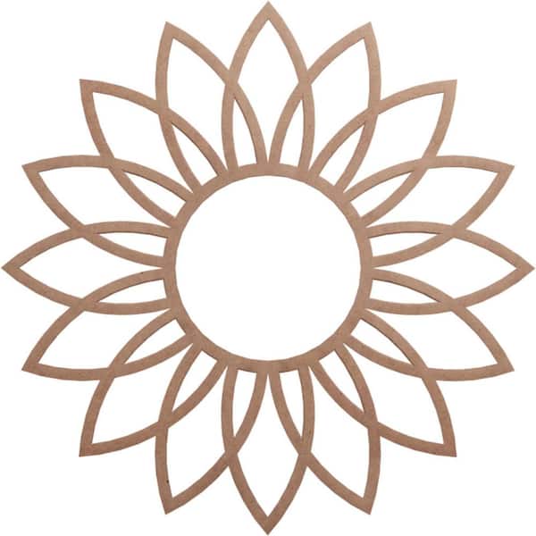 Ekena Millwork 0.25 in. x 26 in. x 26 in. Wood Medallion Moulding