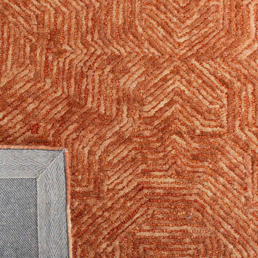 Handmade Rust Wool 8' x 10' Tufted Area Rug