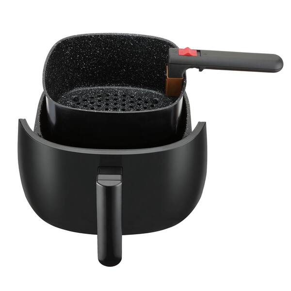 Emerald Air Fryer 4 0 L Capacity With Double Ceramic Basket And Pan Set Digital Led Touch Display 1400 Watts 1819 Sm Air 1819 The Home Depot