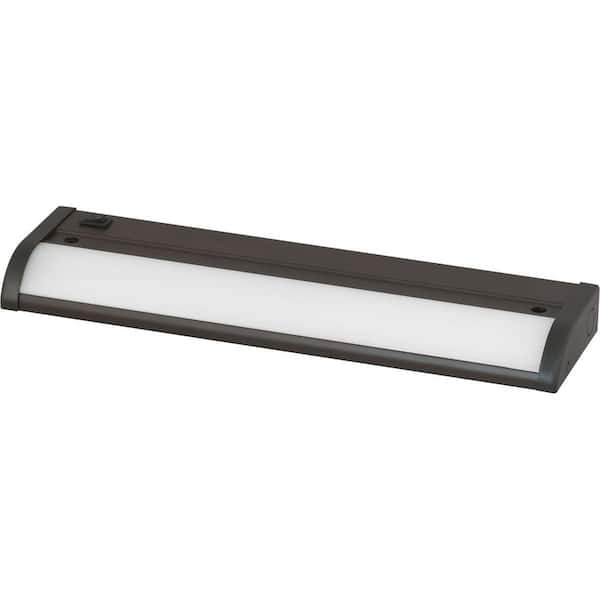 Progress Lighting 12 in. LED Antique Bronze Modern Linear Undercabinet Light Fixture for Counters