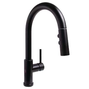 Neo Single Handle Touchless Pull Down Sprayer Kitchen Faucet in Matte Black