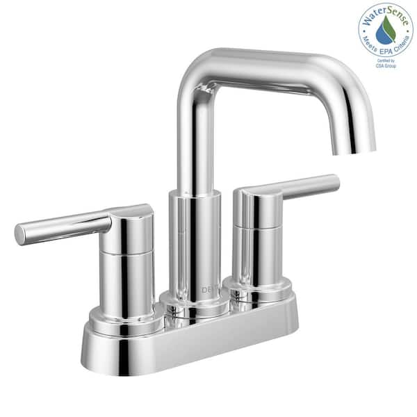エステツイン4点セット Delta Nicoli 4 in. Centerset Double Handle Bathroom Faucet in