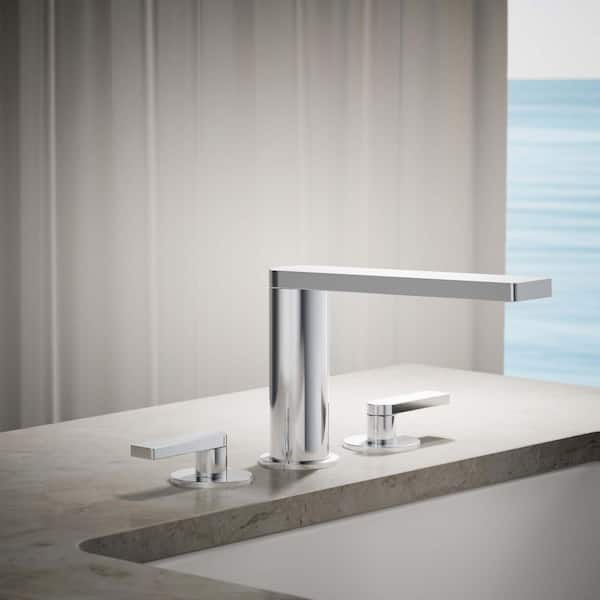 Composed 2-Handle Deck-Mount Roman Tub Faucet with Lever Handles in Polished Chrome