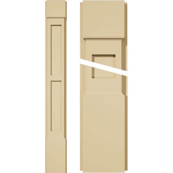 Ekena Millwork 2 in. D x 6 in. W x 48 in. L Primed Polyurethane Pilaster 1- Pack
