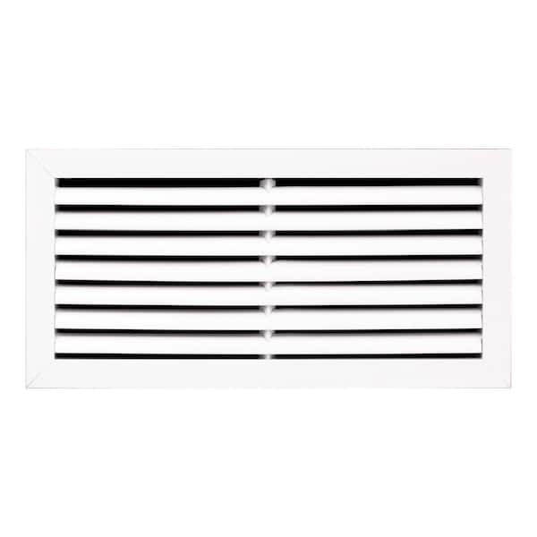 18 in. x 8 in. Aluminum Return Air Grille in White