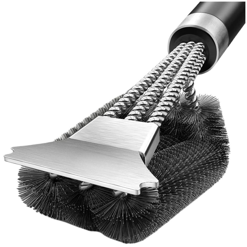 Grill Brush and Scraper with Deluxe Handle and Safe Wire for Outdoor, Infrared, Charcoal, and Porcelain Grills (1-Pack) price history on PriceWatchPro