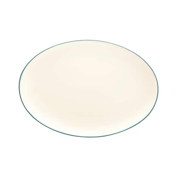 Noritake Colorwave Turquoise 16 in. (Turquoise) Stoneware Oval Platter