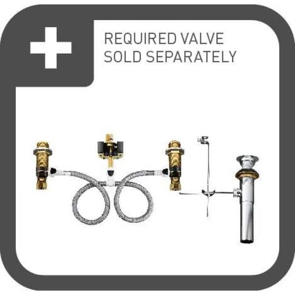 Kingsley Brushed Nickel Two-Handle High-Arc Bathroom Faucet