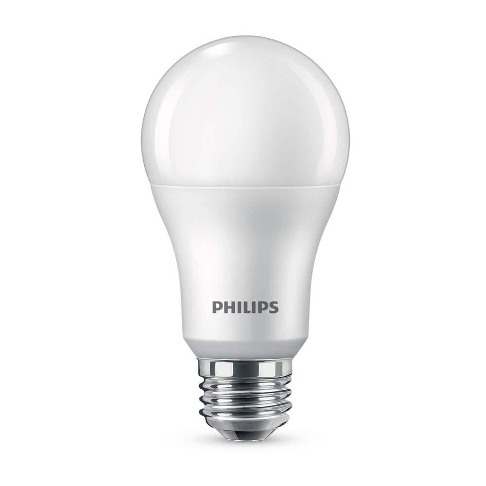 Philips Frosted Soft White A19 LED Light Bulb 4-Pack