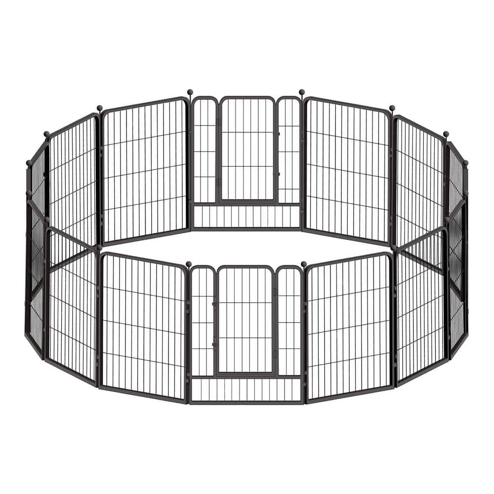 40 in. H Bold Metal Foldable Heavy-Duty Pet Playpen with Door, Indoor/Outdoor Portable Kennel (16-Panels) price history on PriceWatchPro