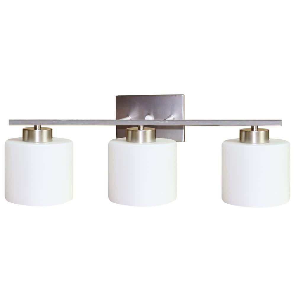 Fulton 3-Light Nickel Bath Light