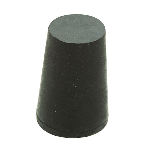 Everbilt 11/16 in. x 1/2 in. Black Rubber Stopper