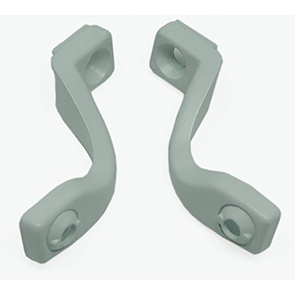 White Brackets for Patio Door Wood Handles