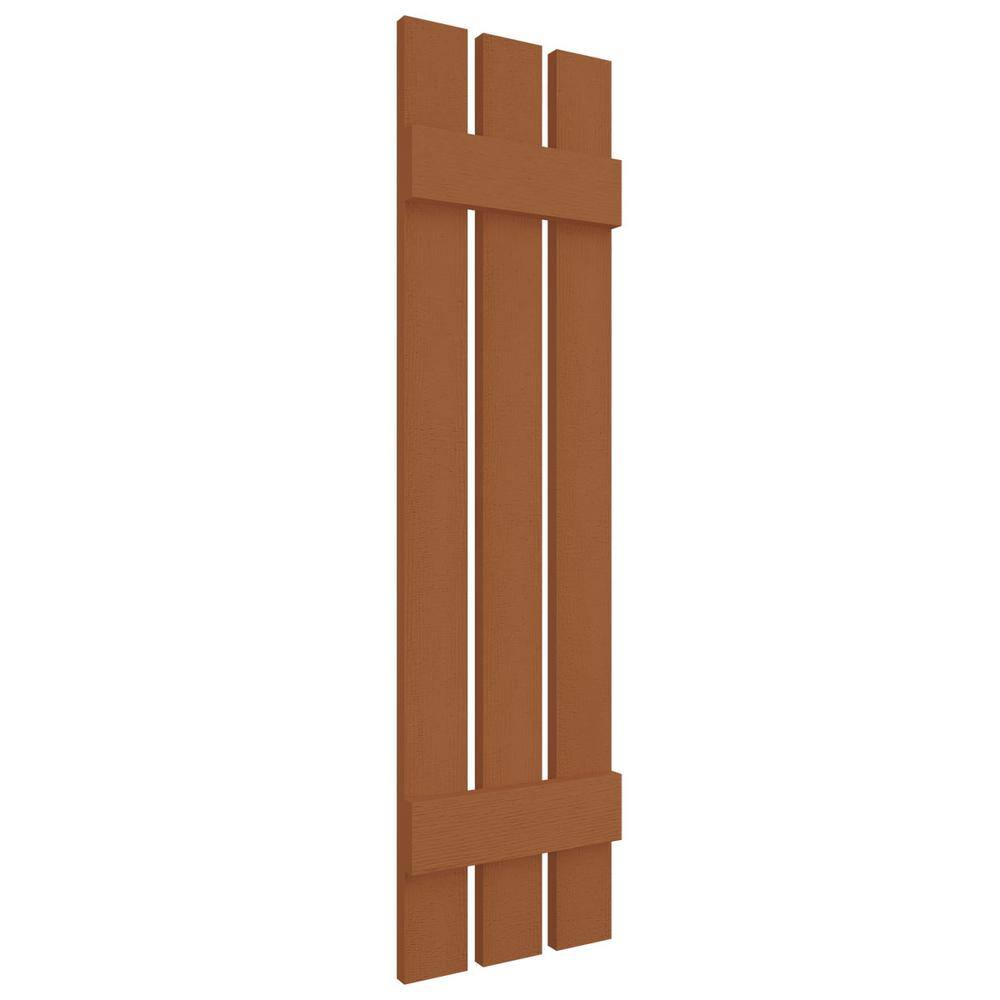 Treated Cedar Vinyl Board and Batten Decorative Shutters
