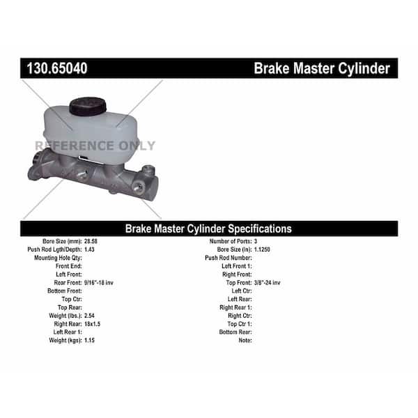 Centric Parts Brake Master Cylinder