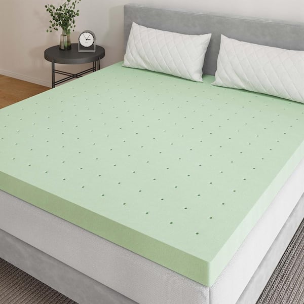 Novilla Cooling 4 in. Full Gel Foam Mattress Topper, Breathable and Hypoallergenic
